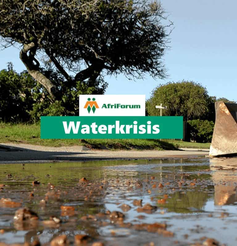 AfriForum kondig vierpuntwaterplan aan om waterkrisis in die land te pak